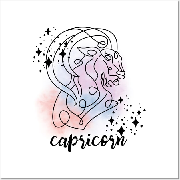 Capricorn Zodiac Wall Art by swagmaven
